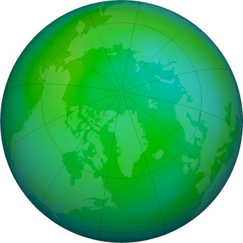 Arctic ozone map for 2024-09